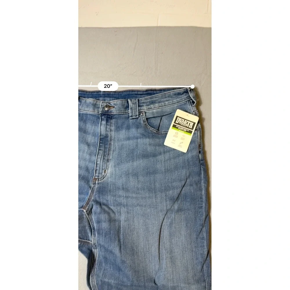 Duluth Ballroom Double Flex Men Jeans 40x30 Blue NWT Relaxed Fit Stretch 36336